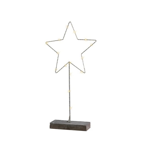 ESTRELLA DE METAL LUMINOSO 53CM.