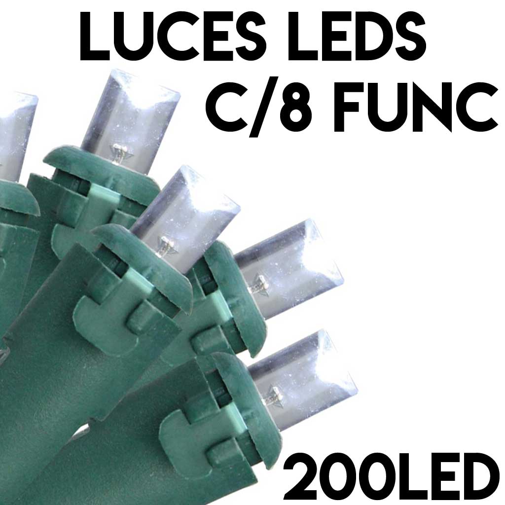 ETERNITY 200LED BLANCO CON FUNCIONES C:VERDE 20MTS. 220V