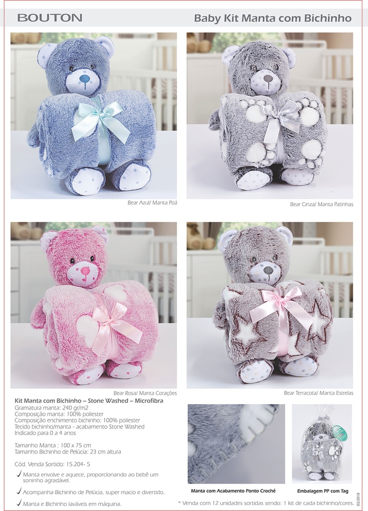 MANTA BABY KIT CON PELUCHE