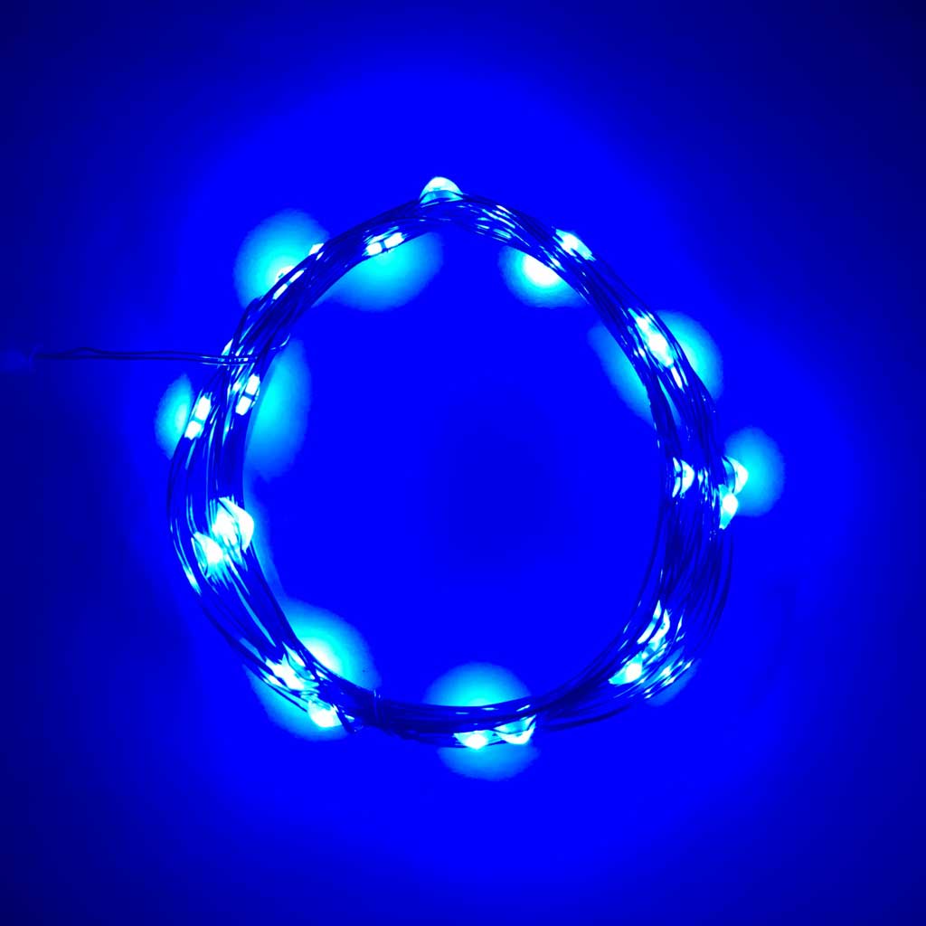 ETERNITY A BATERIA MICRODOT 30LED F:AZUL 3MTS. UTILIZA 3AA