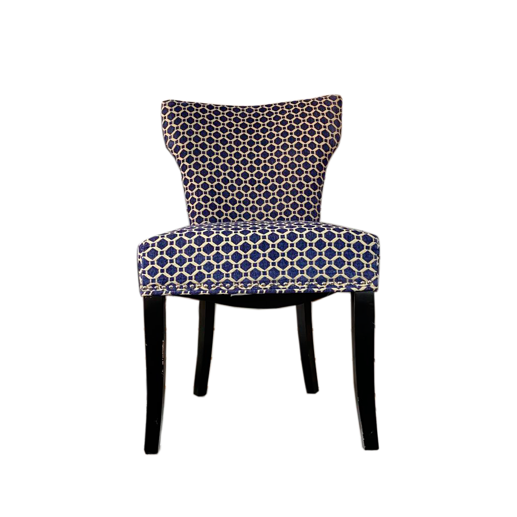 SILLA DE ESTILO AZUL CON BLANCO