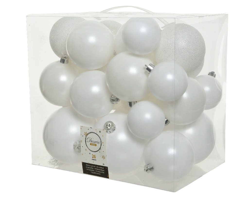 SET DE GLOBOS X 26 UNID. BLANCO