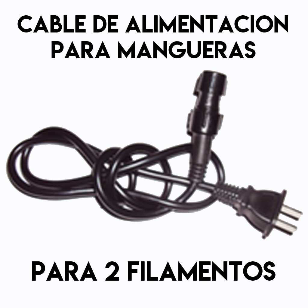 CABLE DE ALIMENTACION P/LUCES MANGUERA DE 2 FILAMENTOS