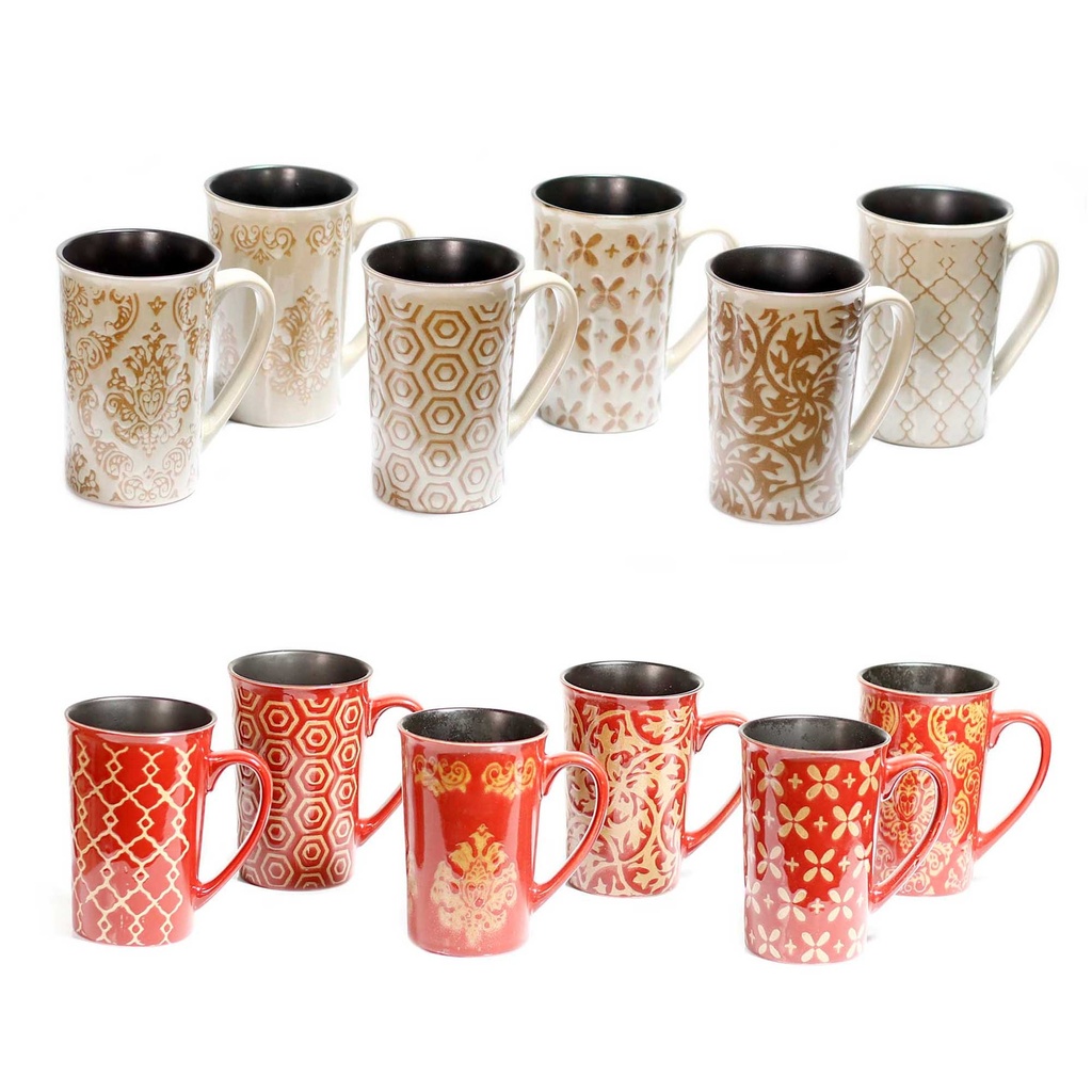 SET DE 6 PIEZAS TAZAS DE CERAMICA