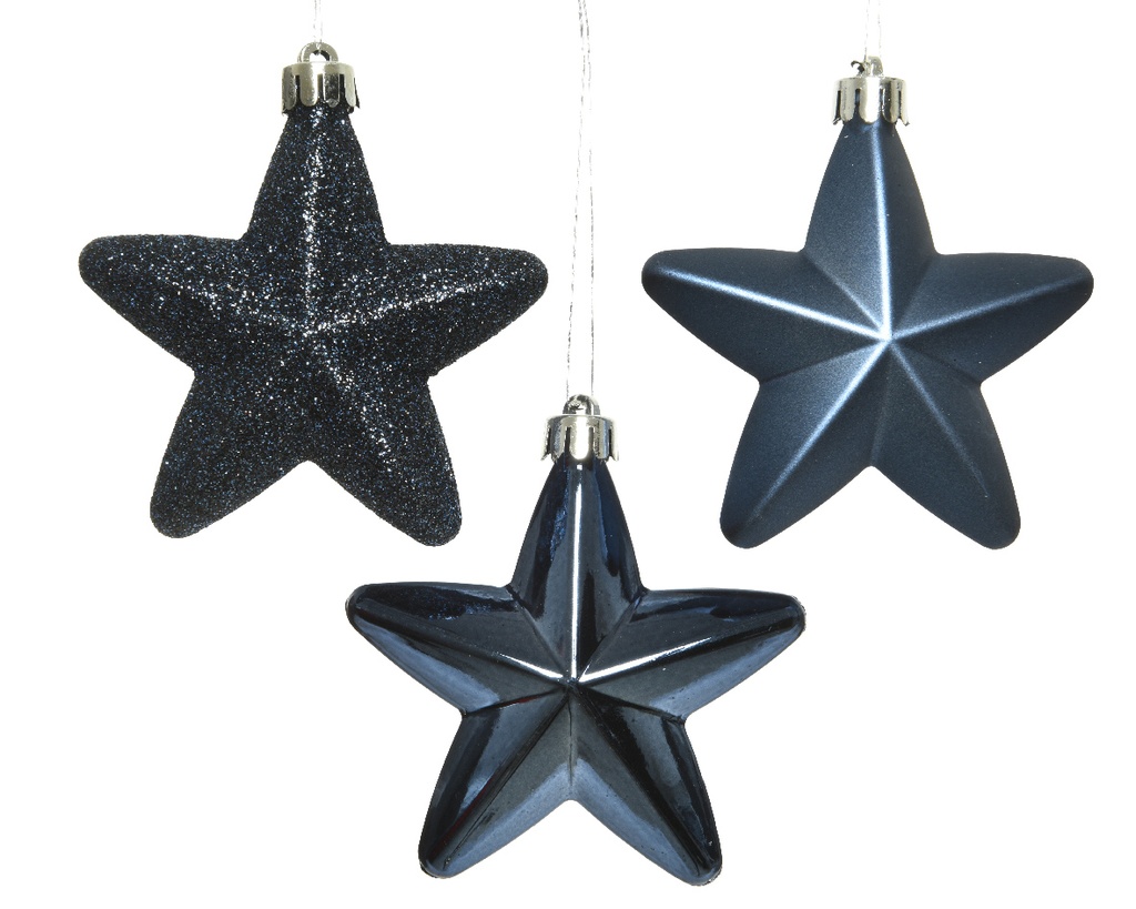 PACK ORNAMENTO ESTRELAS X6 AZUL