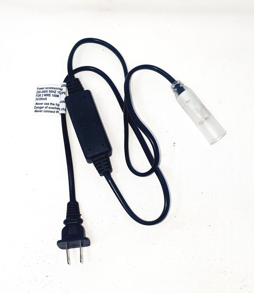 CABLE DE ALIMENTACION P/LUCES MANGUERA LEDS 2H HASTA 100MTS