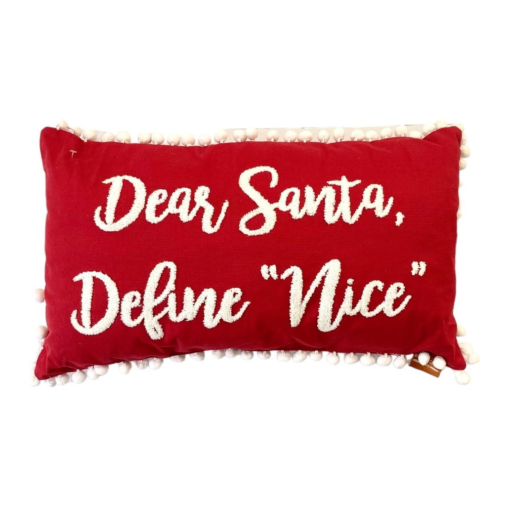 ALMOHADON ROJO DEAR SANTA