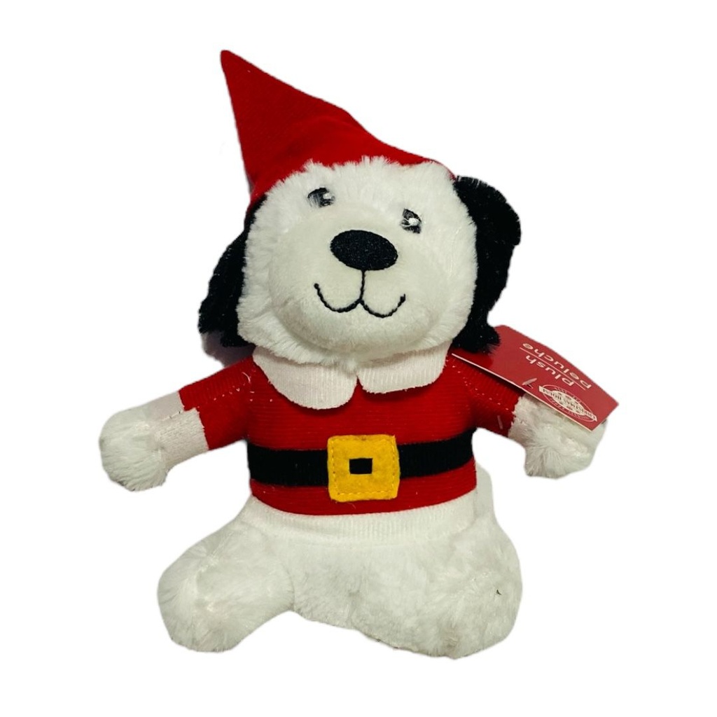 MUÑECO PELUCHE PERRITO SANTA