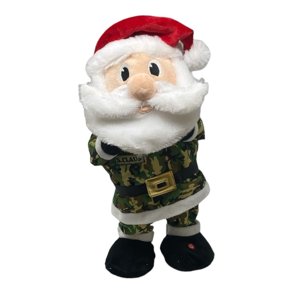 PELUCHE ANIMADO SANTA MILITAR