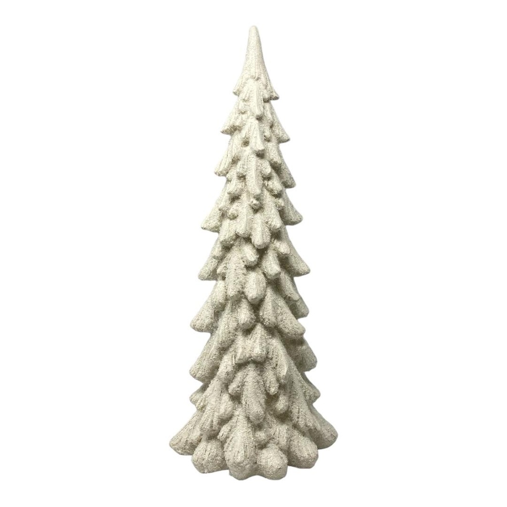 ORNAMENTO ARBOL BLANCO EN RESINA 45.7CM