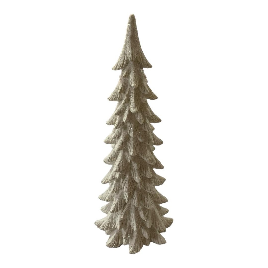 ORNAMENTO ARBOL BLANCO EN RESINA 61CM