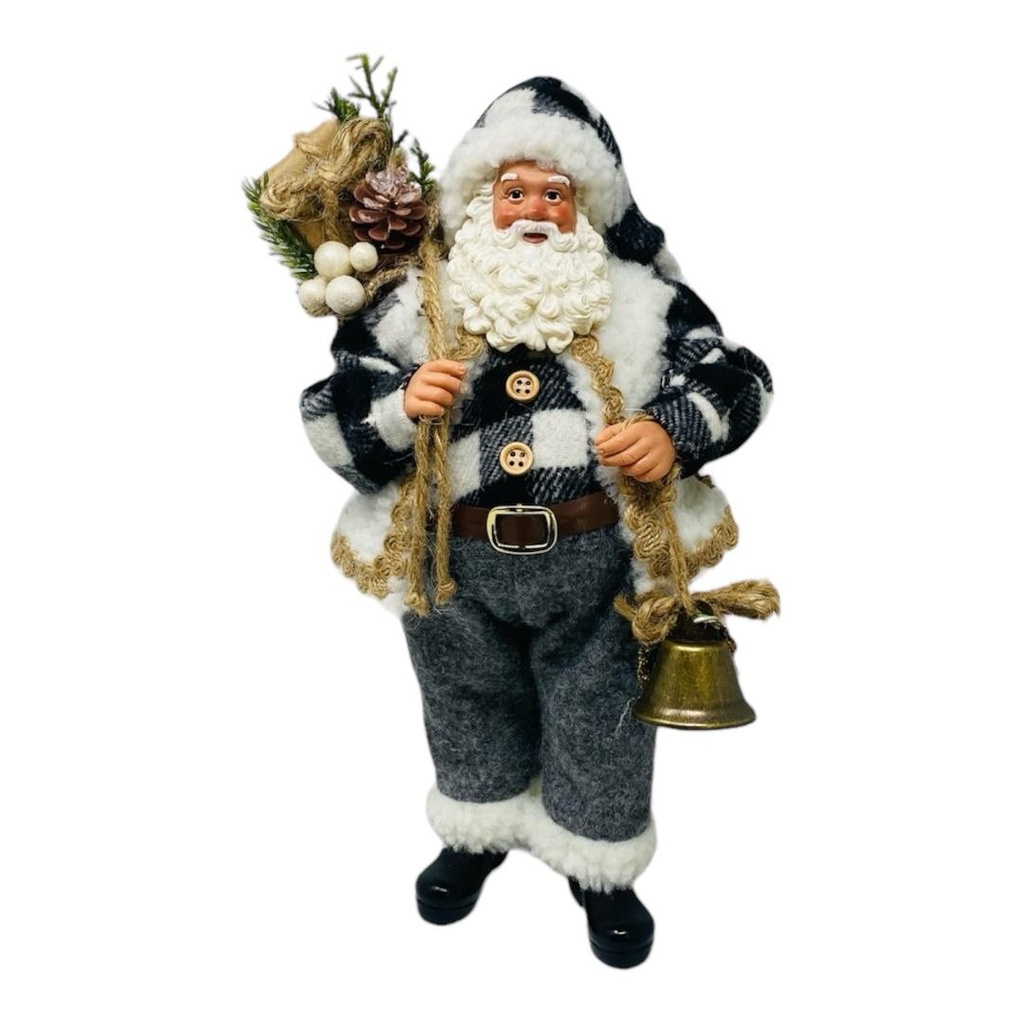 SANTA 26.6CM PARADO CAMISA BLANCO NEGRO