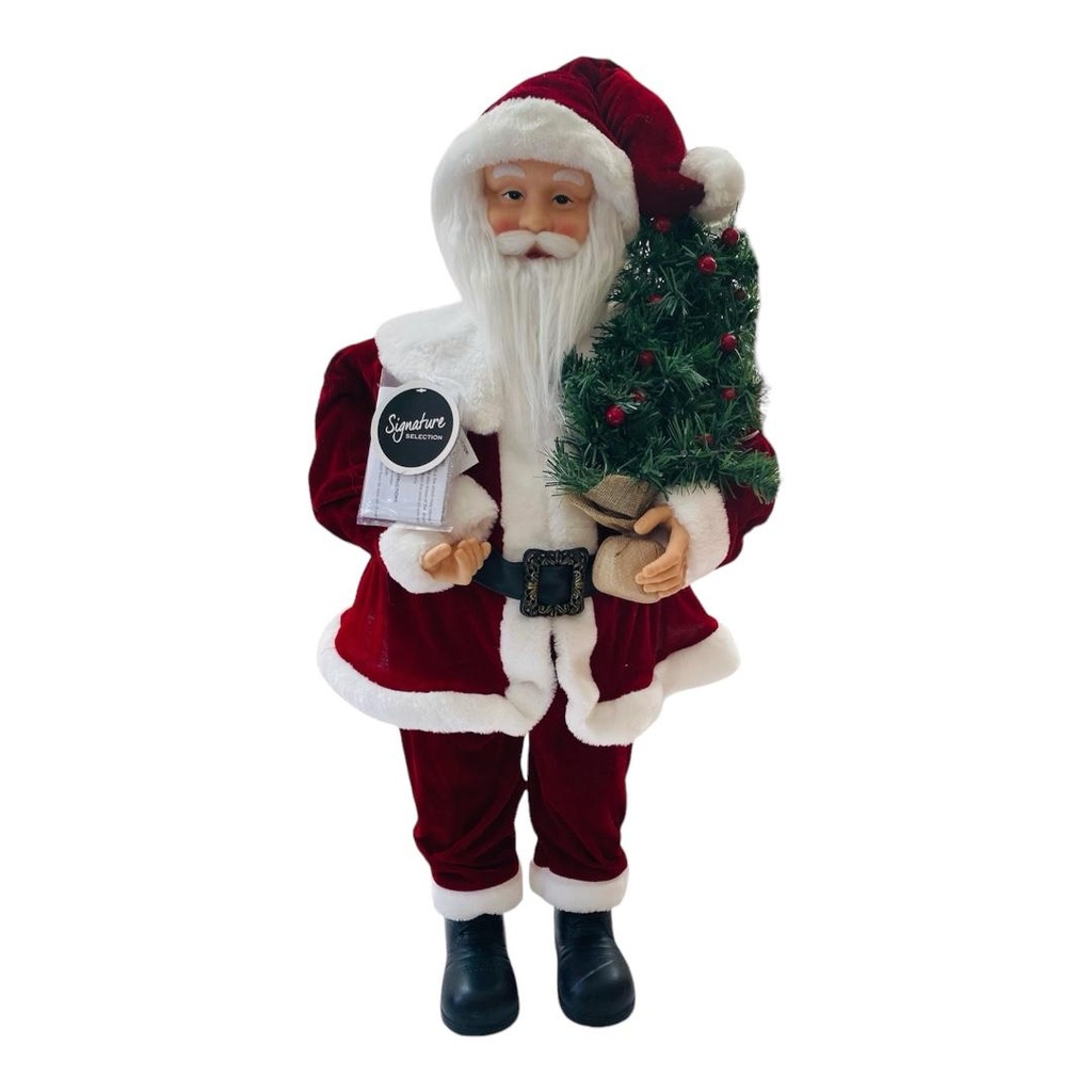 SANTA 86.3CM ROJO C/ARBOL