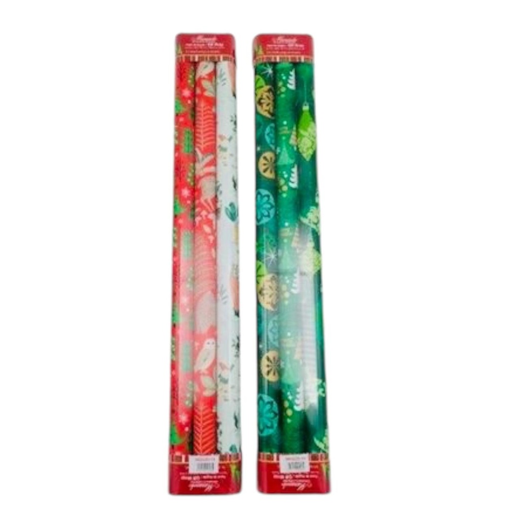 PAPEL DE REGALO IMPRESO DIS.VARIOS 70X150CM PACK X 3