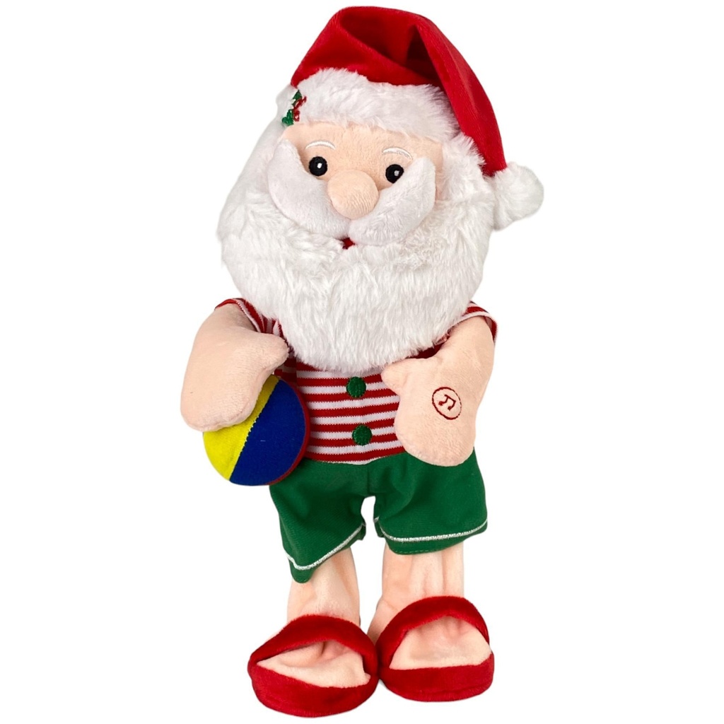 PELUCHE SANTA PLAYERO ANIMADO 16CM