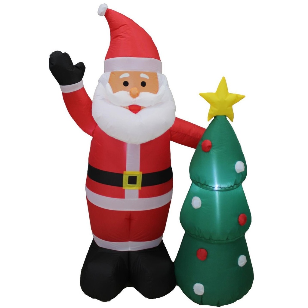 INFLABLE SANTA CON ARBOL 154CM