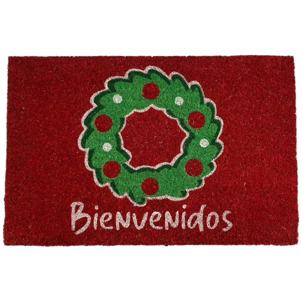 ALFOMBRA 60X40CM ROJO FIGURA CORONA 