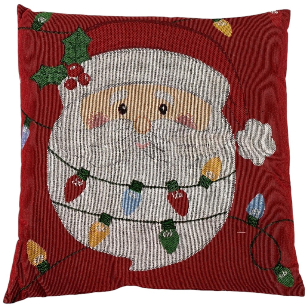 ALMOHADA 40X40CM TELA SANTA CON FOCOS