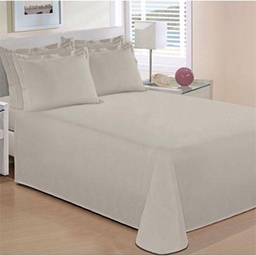 [89541] JGO. CUBRECAMA MATELASEADO REFINATA 200H. QUEEN 2,40X2,50CM BEIGE