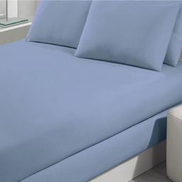 [89545] JGO. CUBRECAMA MATELASEADO REFINATA 200H. QUEEN 2,40X2,50CM AZUL JEANS