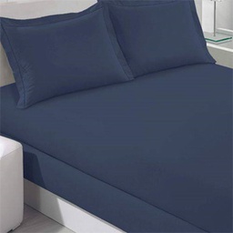 [89546] JGO. CUBRECAMA MATELASEADO REFINATA 200H. QUEEN 2,40X2,50CM AZUL MARINO