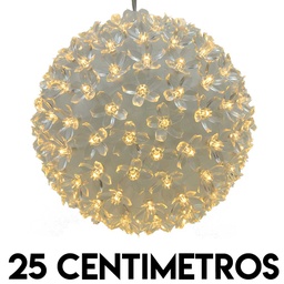 [15103] ESFERAS ETERNITY 200LED BOLA DE NIEVE F:BLANCO CALIDO 25CM.