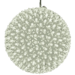 [15106] ESFERAS ETERNITY 100LED BOLA DE NIEVE F:BLANCO MAS BRILLOSO 25CM.