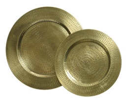 [7411] PLATO DECORATIVO 40CM. DORADO