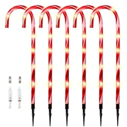 [11605] ETERNITY 36LED 6 CANDY CANE ILUMINADOS 1,5MTS. 220V