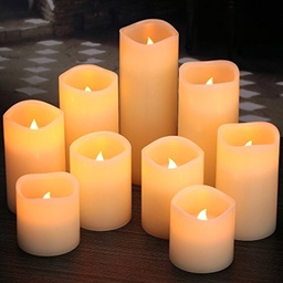 [5395.1] VELAS A PILA 10CM NATURAL