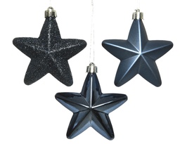 [6096] PACK ORNAMENTO ESTRELAS X6 AZUL