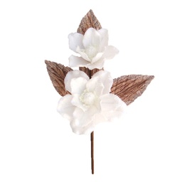 [60750] FLOR MAGNOLIA NEVADA 11CM. BLANCO