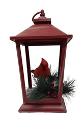 [8218] FAROL ROJO CON  PAJARO C/LUZ