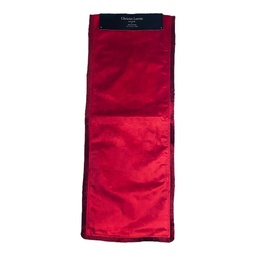 [8873] CAMINERO ROJO LISO CON FLECOS 40 X 228CM