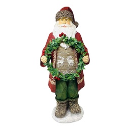 [9081] CERAMICA SANTA CON CORONA EN LA MANO 40CM