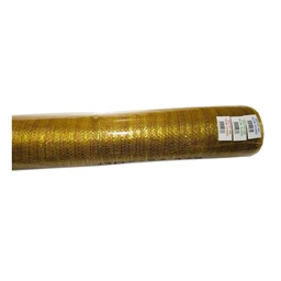 [70360] CINTA FIBRA 26CMX9,15MTS. DORADO/DORADO  ANTIQUE METALICO