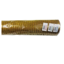 [70364] CINTA FIBRA 26CMX9,15MTS. DORADO ANTIQUE ALUM METALICO