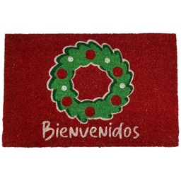 [2145] ALFOMBRA 60X40CM ROJO FIGURA CORONA 